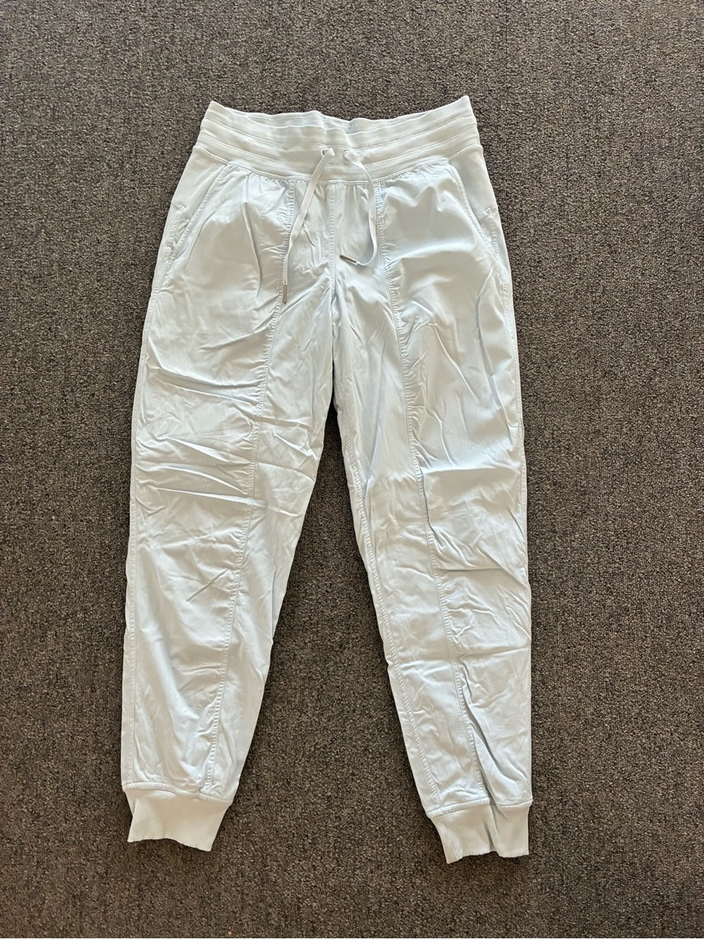Lululemon White Drawstring Jogger Pants